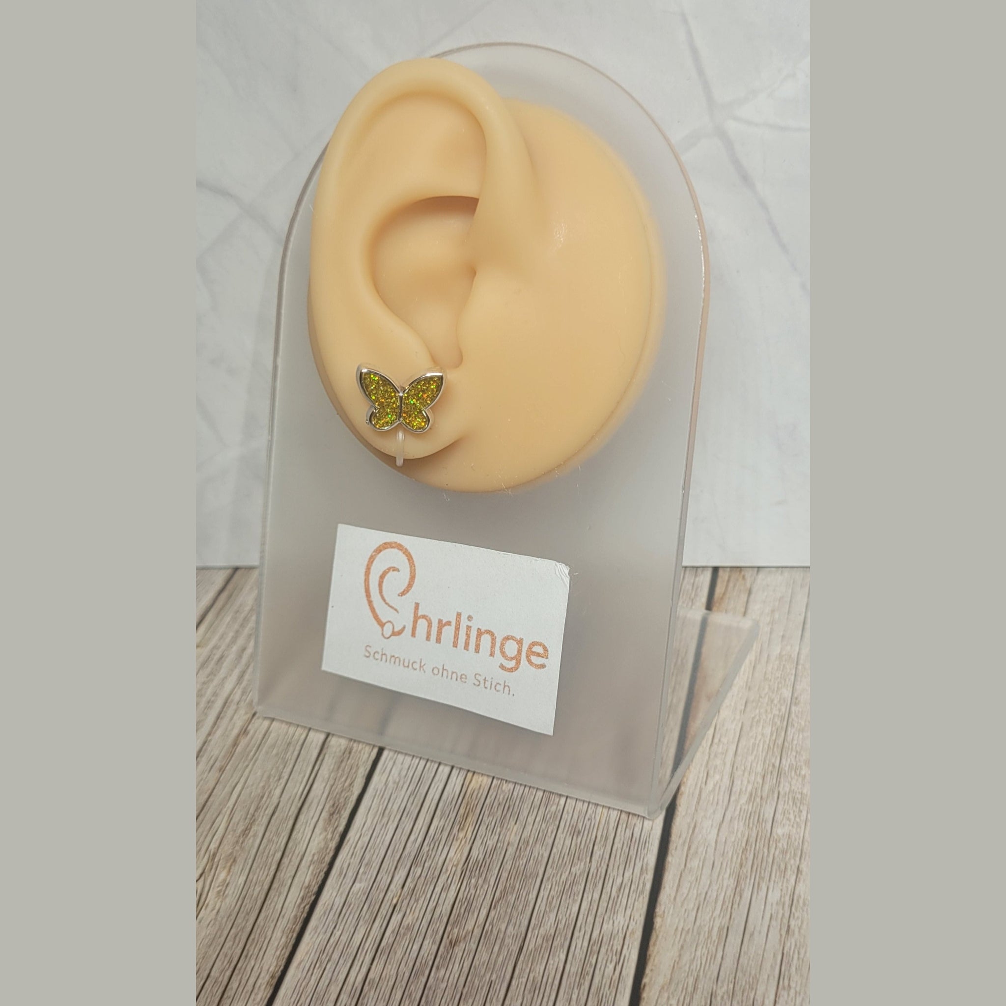 Schmetterlinge (silber eingefasst)