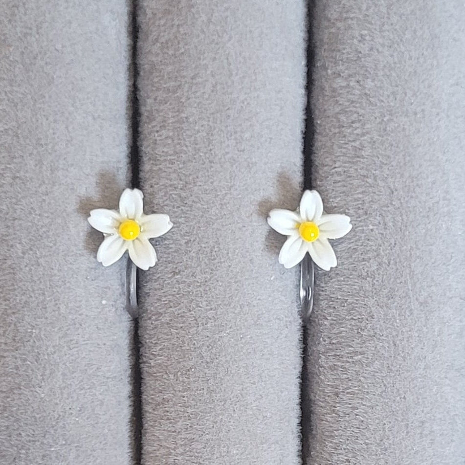 Blume Weiss-Gelb