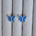 Schmetterlinge (silber eingefasst)