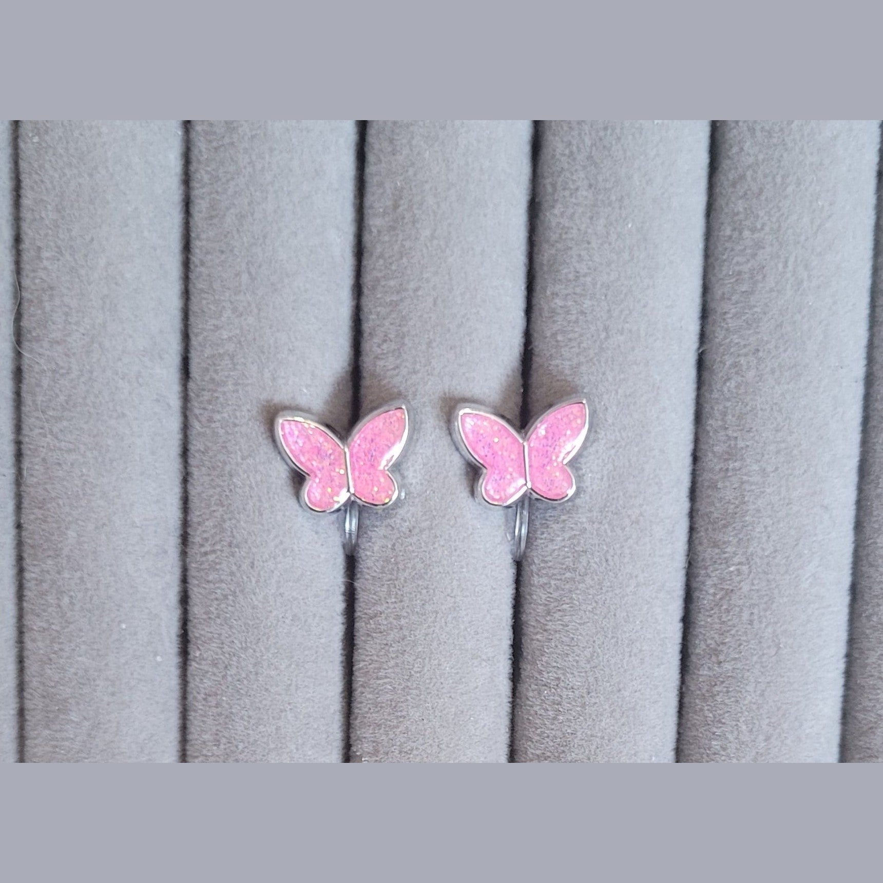 Schmetterlinge (silber eingefasst)