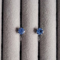 Glitzersteinchen Blau-Töne