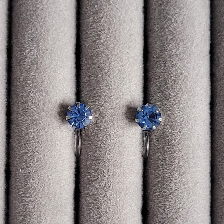 Glitzersteinchen Blau-Töne