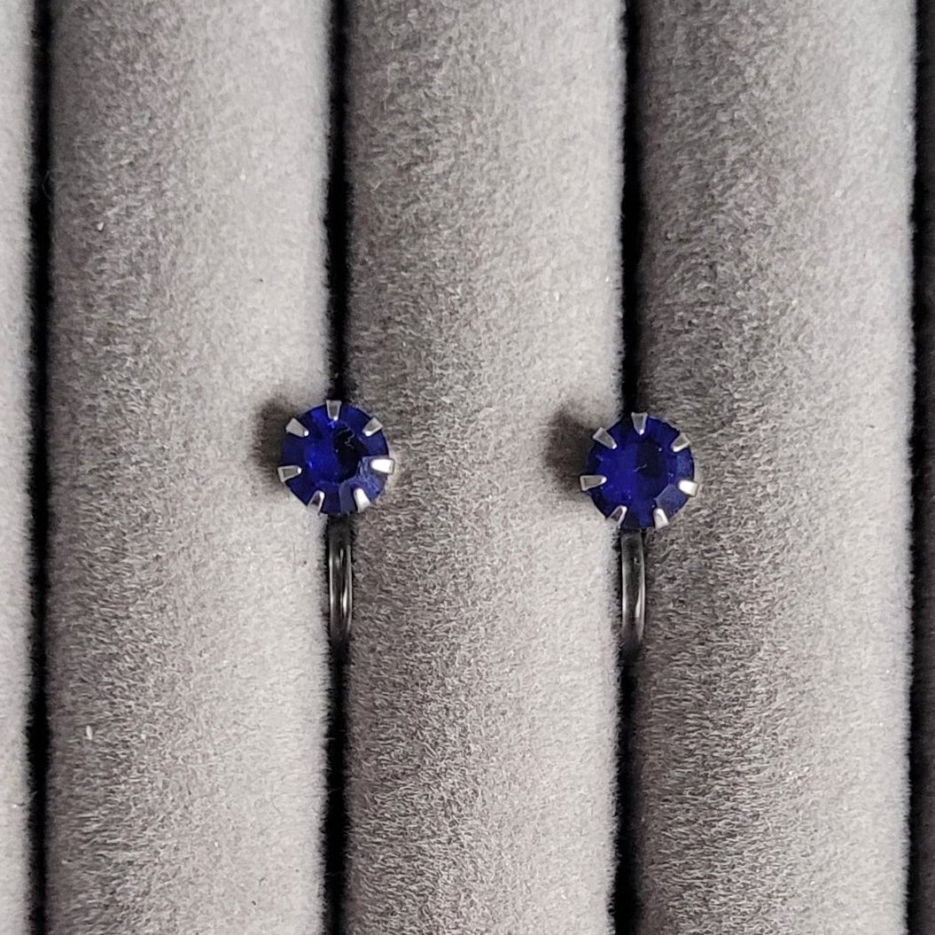 Glitzersteinchen Blau-Töne