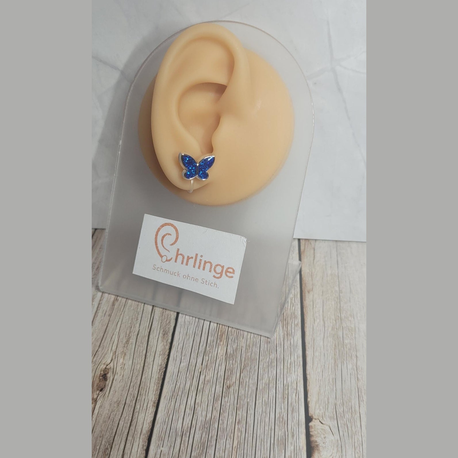 Schmetterlinge (silber eingefasst)