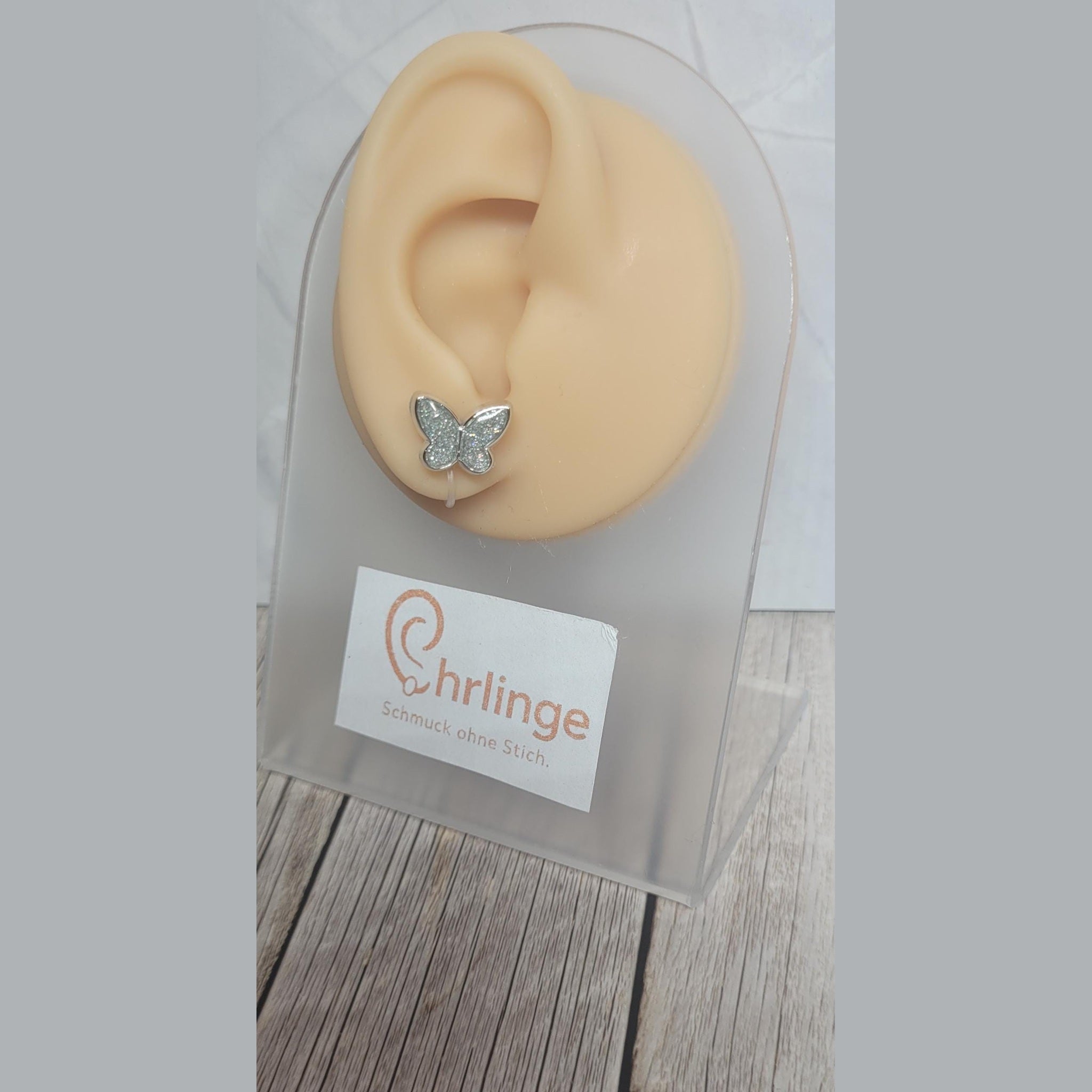 Schmetterlinge (silber eingefasst)