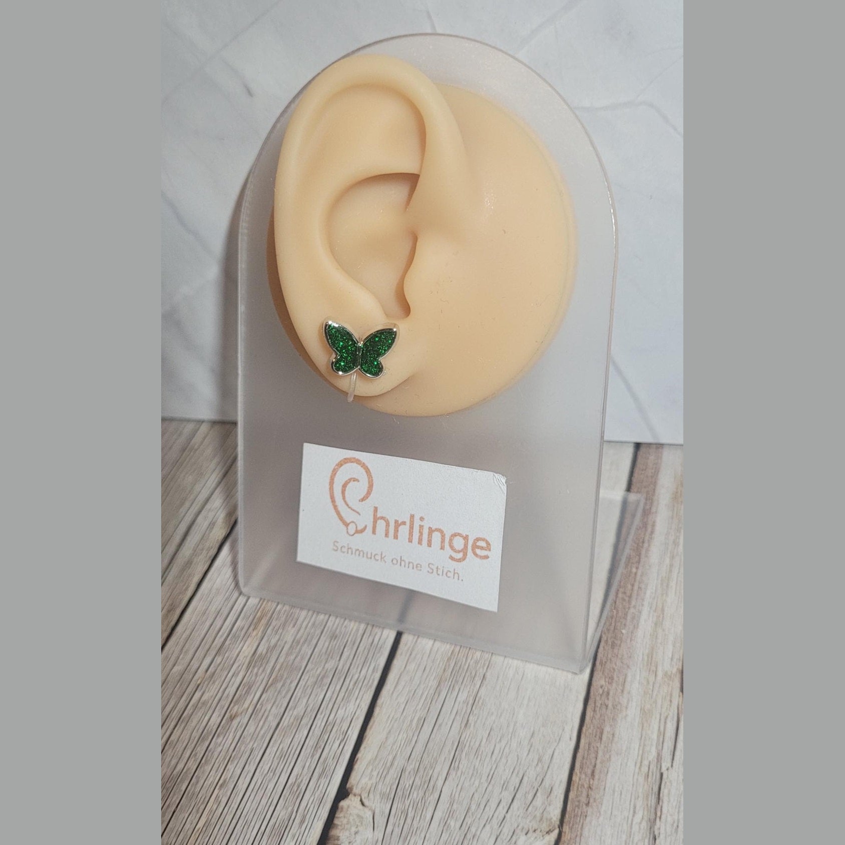 Schmetterlinge (silber eingefasst)